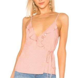 Lovers + Friends womens Polka Dot Madison top size small NWT